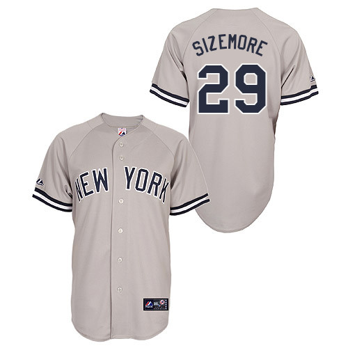 Scott Sizemore #29 Youth Baseball Jersey-New York Yankees Authentic Road Gray MLB Jersey - Click Image to Close